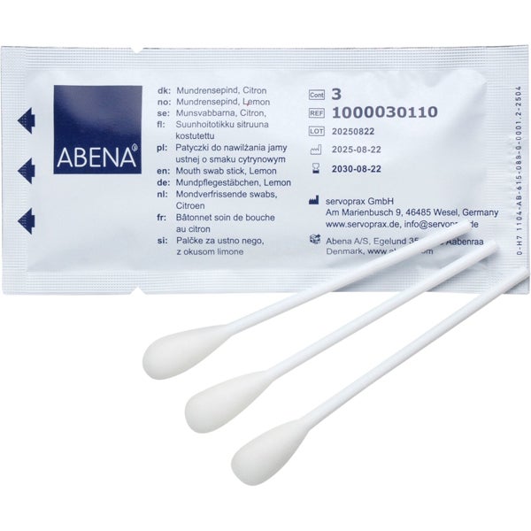 Abena suunhoitotikku sitruuna kostutettu, 75 kpl pakkaus