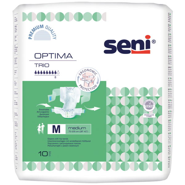 Seni Optima Trio, Medium, 10 kpl pakkaus
