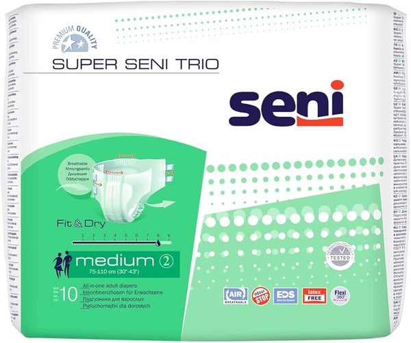 Super Seni Trio, Medium, 10 kpl pakkaus