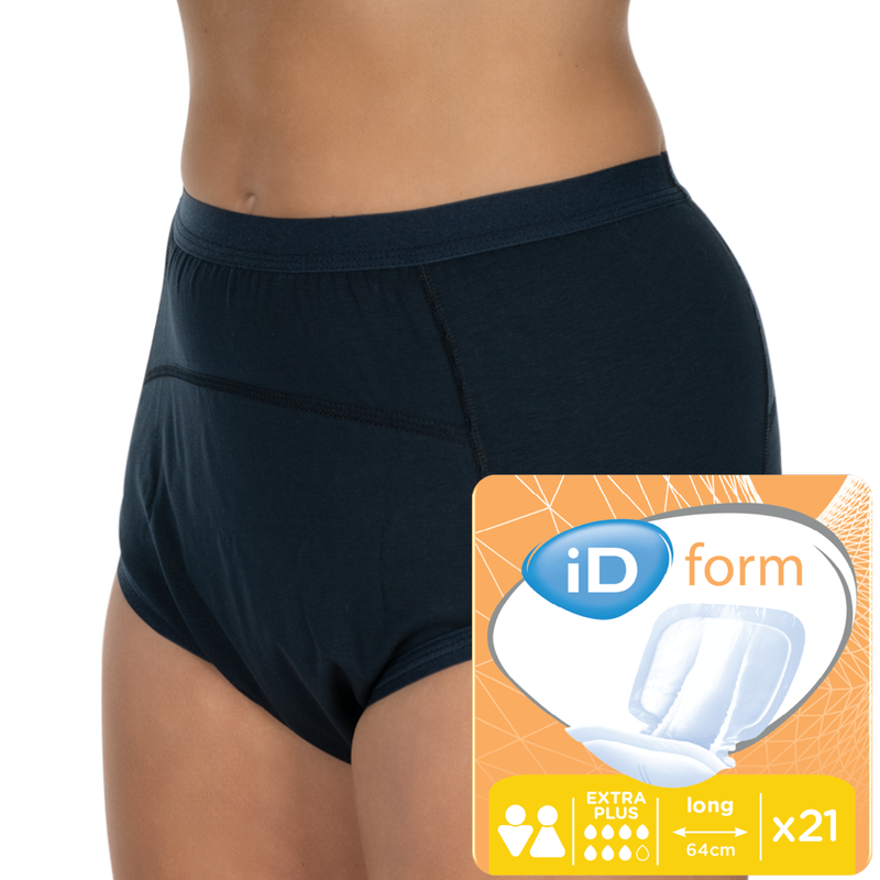 Suprima BodyGuard 3 harmaat varmuusalushousut (1259) + kaupan p&auml;&auml;lle iD Form Extra Plus muotosuojia 21 kpl pakkaus