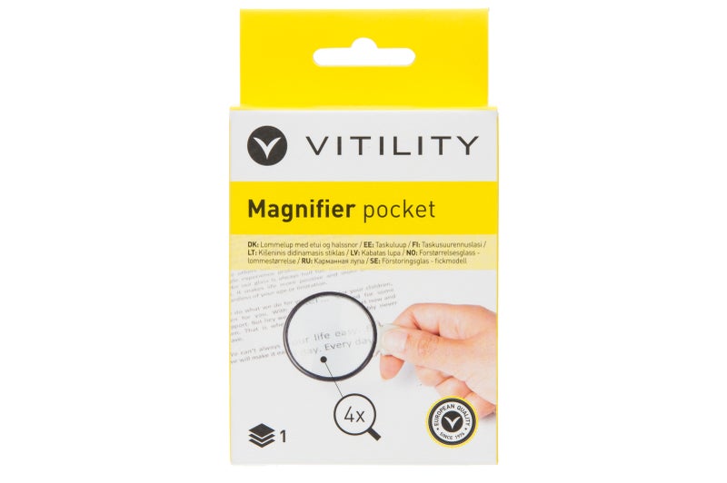 Vitility taskukokoinen suurennuslasi
