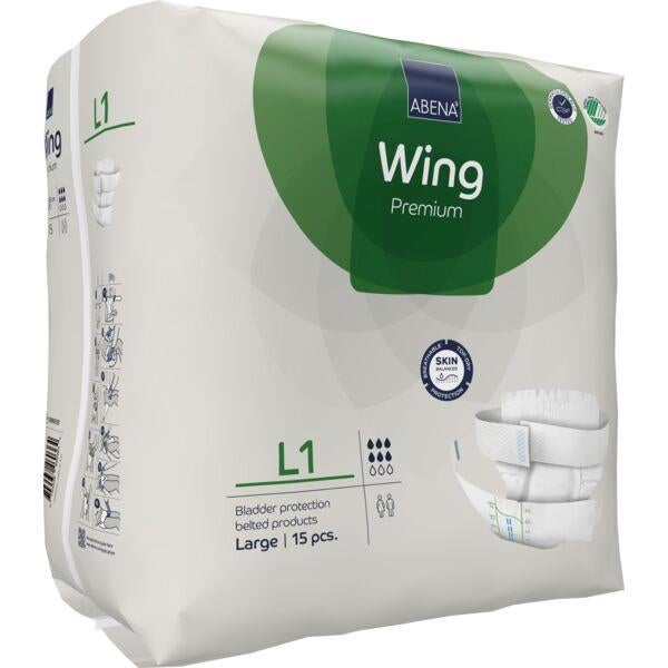 Abena Wing Premium L1, Large, 15 kpl pakkaus