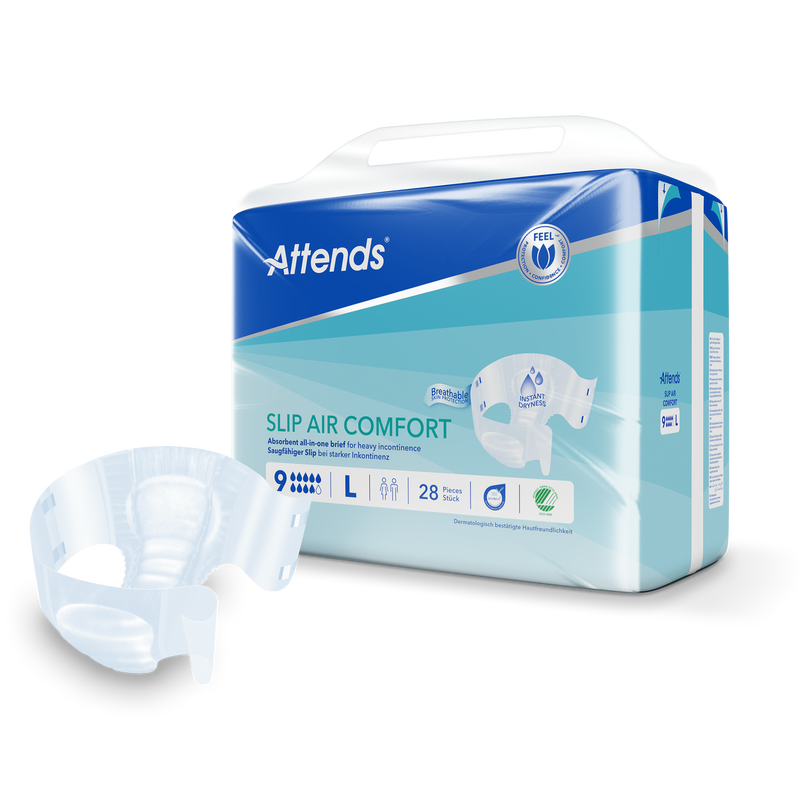 Attends Slip Air Comfort 9L, Large, 28 kpl pakkaus