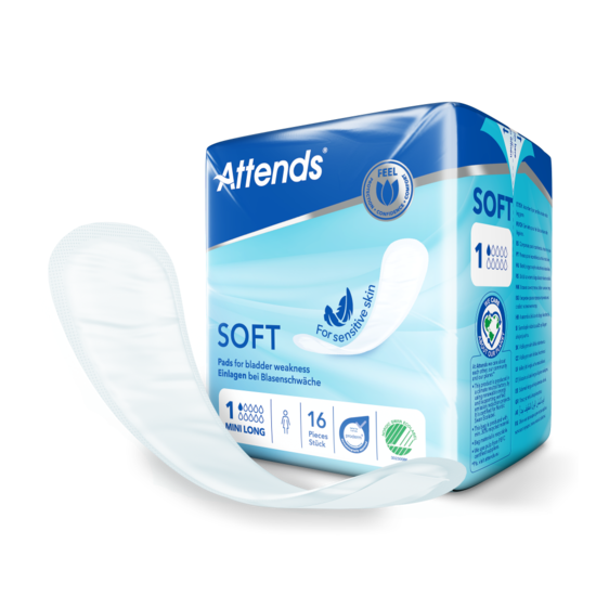 Attends Soft 1 Mini Long, 16 kpl pakkaus