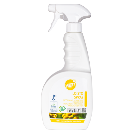 HETI Loisto Spray k&auml;ytt&ouml;valmis lasipintojen puhdistusaine 750 ml