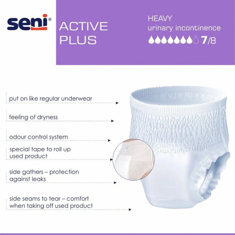 Seni Active Plus, Medium, 10 kpl pakkaus