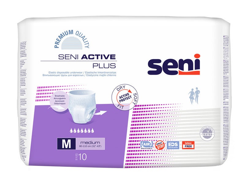 Seni Active Plus, Medium, 10 kpl pakkaus