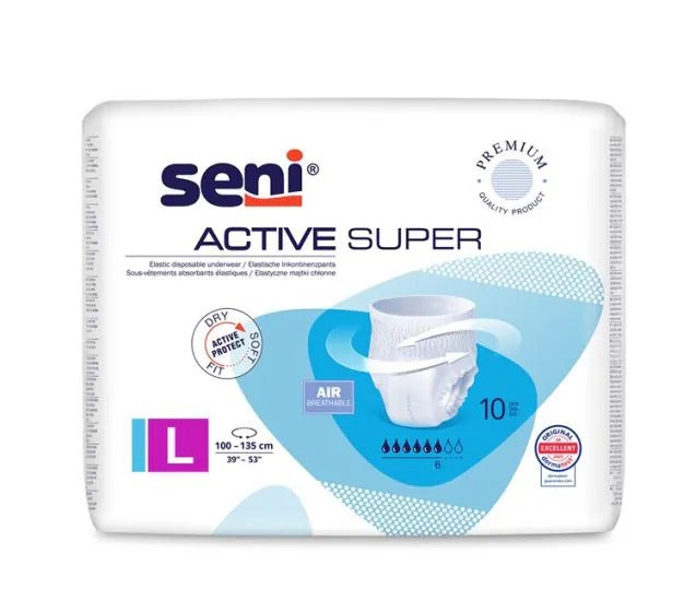 Seni Active Super, Large, 10 kpl pakkaus