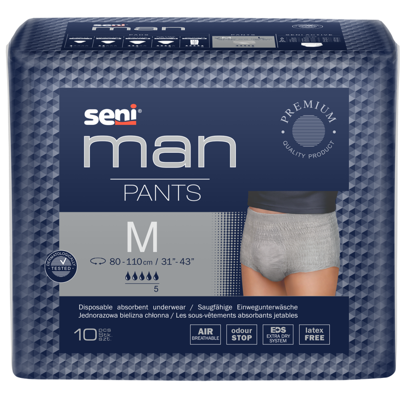 Seni Man Pants, Medium, 10 kpl pakkaus
