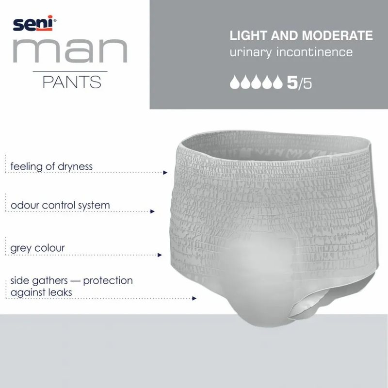 Seni Man Pants, Large, 10 kpl pakkaus