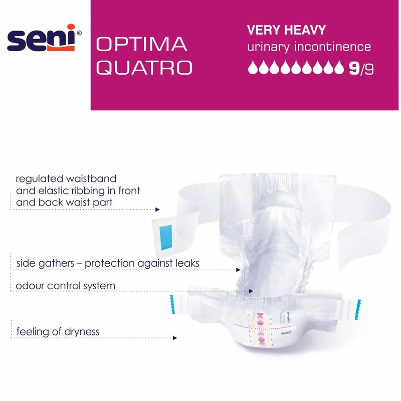 Seni Optima Quatro, Large, 10 kpl pakkaus