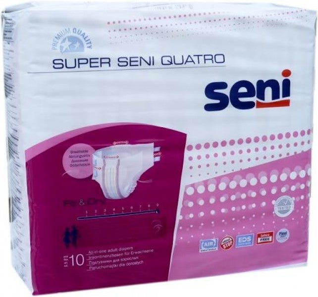 Super Seni Quatro, Large, 10 kpl pakkaus