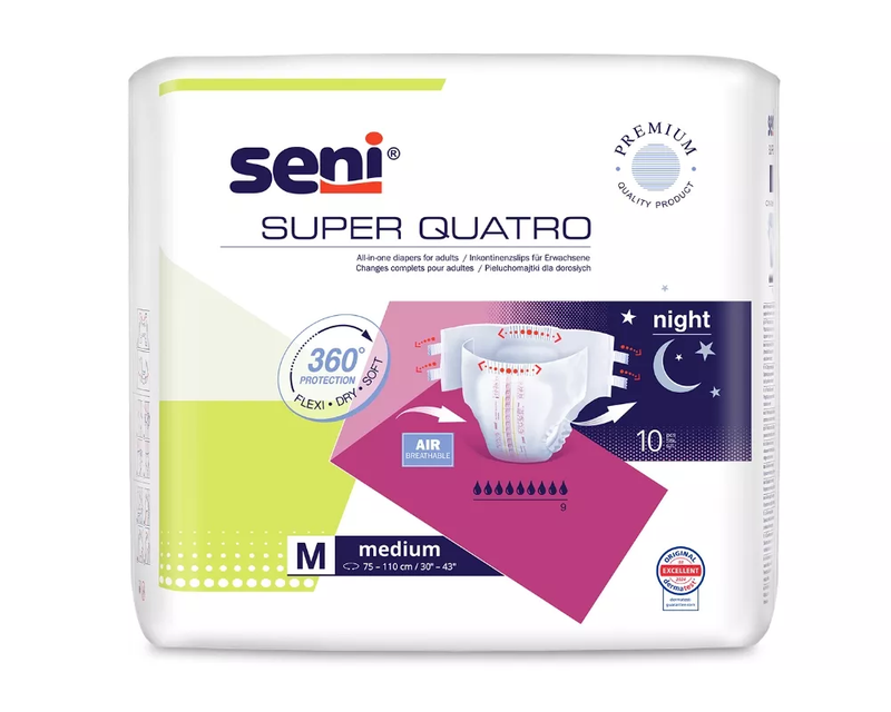 Super Seni Quatro, Medium, 10 kpl pakkaus