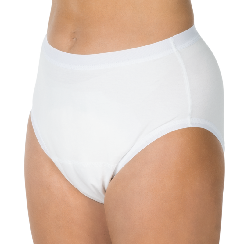 Suprima BodyGuard 1 valkoiset naisten varmuusalushousut (1257)