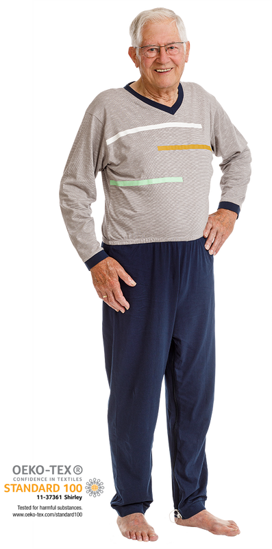 Suprima miesten pyjamahaalari haara- ja selk&auml;vetoketjulla (4722)