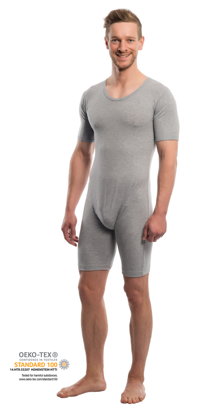 Suprima lyhythihainen body haaravetoketjulla (4697-013)