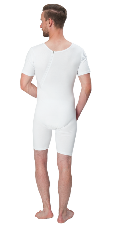 Suprima valkoinen  body selk&auml;vetoketjulla (4695)