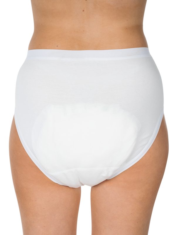 Suprima BodyGuard 1 valkoiset naisten varmuusalushousut (1257)